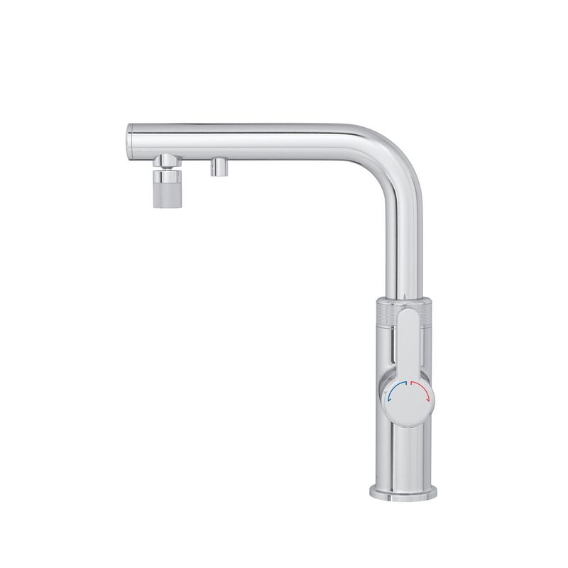 Misturador-Monocomando-Deca-para-Cozinha-com-Filtro-e-Agua-Gelada-com-Gas-220v-Cromado---Deca---2280.CR.CS.220---Fundo-Branco-Produto-com-item-complementar-posicionada-de-frete-e-reto