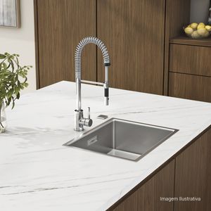 Misturador Monocomando Deca de Mesa para Cozinha Spin Gourmet Cromado