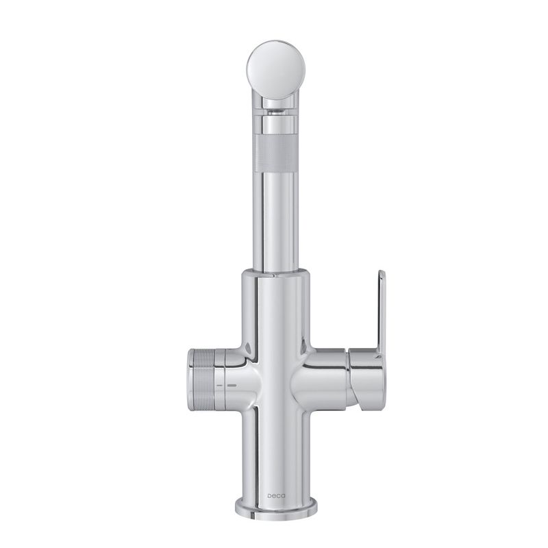 Misturador-Monocomando-Deca-para-Cozinha-com-Filtro-Mecanico-Twin-Cromado---Deca---2281.CR.F.M---Fundo-Branco-Produto-Principal-SKU-posicionada-na-lateral-direita