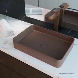 Misturador Monocomando com Textura Bica Alta para Lavatório Unic Corten