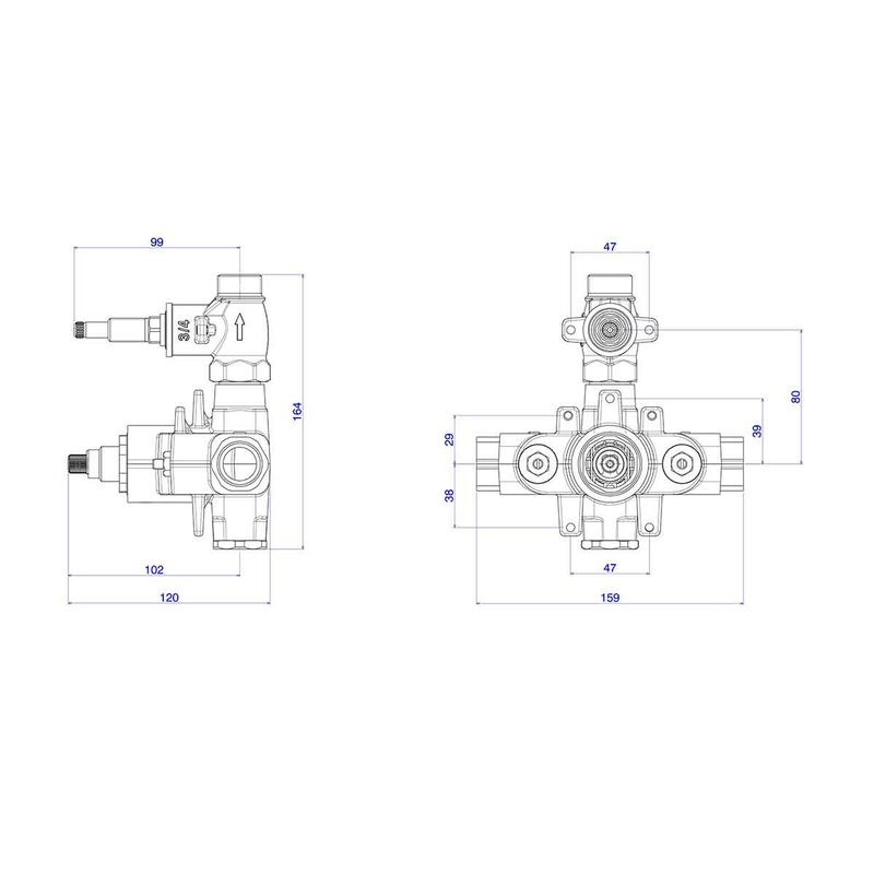 Base-Termostato-Deca-3-4--Decaterm----Deca---4430034---Fundo-Branco-Medida-Imagem-do-Desenho-tecnico-de-engenharia