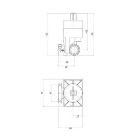 Base Monocomando de Chuveiro para Baixa e Alta Pressão