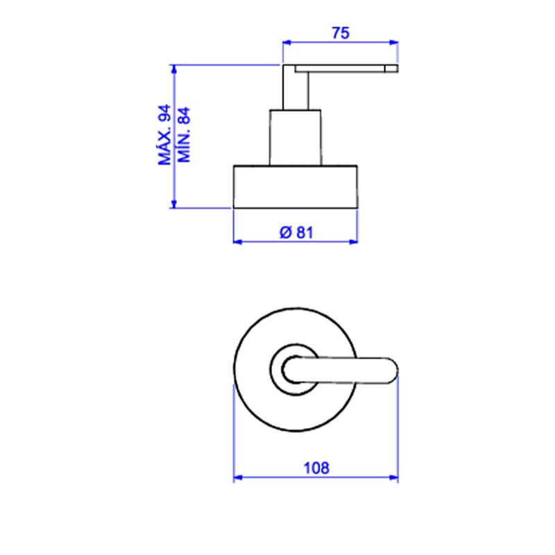 Acabamento-para-Registro-de-Gaveta-Deca-1-1-4--e-1-1-2--FlexPlus-Cromado---Deca---4900.C21.GD---Fundo-Branco-Medida-Imagem-do-Desenho-tecnico-de-engenharia