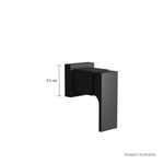 Acabamento-para-Registro-de-Pressao-Deca-1-2--e-3-4--com-Mecanismo-1-2-Volta-Unic-Black-Matte---Deca---4916.BL90.PQ.MT---Fundo-Branco-Medida-Foto-com-medidas-Produto-unico-ou-multiplos