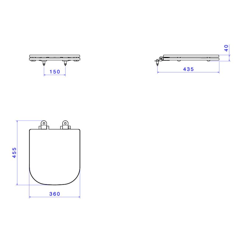 Assento-Deca-em-Poliester-Slow-Close-com-Microban-para-Bacias-Quadra-Polo-Unic-Barbante---Deca---AP.217.26---Fundo-Branco-Medida-Imagem-do-Desenho-tecnico-de-engenharia