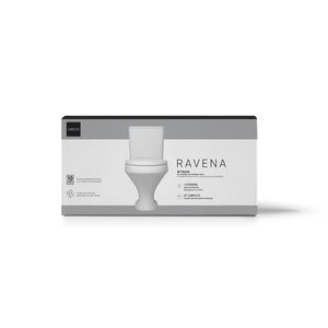 Kit Bacia P/ Cx Acoplada Ravena - Branco