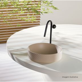 Cuba-de-Sobrepor-Deca-com-Textura-Redonda-400mm-Diamante-Marfim---Deca---L.1050.LS.21---Ambientada-Com-Zoom-no-produto-pode-conter-2-ou-mais-produtos-diretamente-relacionados-e-acessorios-de-banheiros.