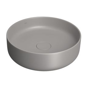 Cuba-de-Apoio-Deca-Redonda-40cm-Soft-Antracite---Deca---L.12040.85---Fundo-Branco-Produto-Principal-SKU-posicionada-na-diagonal-direita-ou-redondo-e-produto-fechado