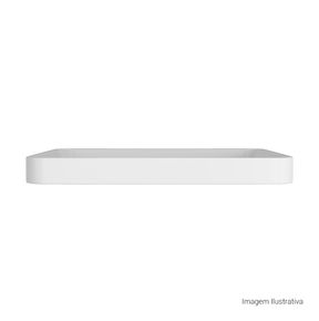 Cuba-de-Sobrepor-Deca-Quadrada-40cm-Branco---Deca---L.21040.17---Fundo-Branco-Produto-com-item-complementar-posicionada-de-frete-e-reto