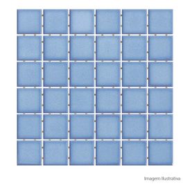 Porcelanato 5X5cm Lux Bold Creare Azul