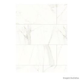 Porcelanato Polido Marmorizado 60x120cm Branco - Portinari Opera Wh Pol Retificado