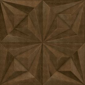 Cerâmica Metalico Acetinado 60x60cm Marrom - Ceusa Drapeado Corten Retificado