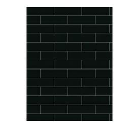 Porcelanato Monocromatico Matte 8x25cm Preto - Portinari Decora Bk Mat Bold