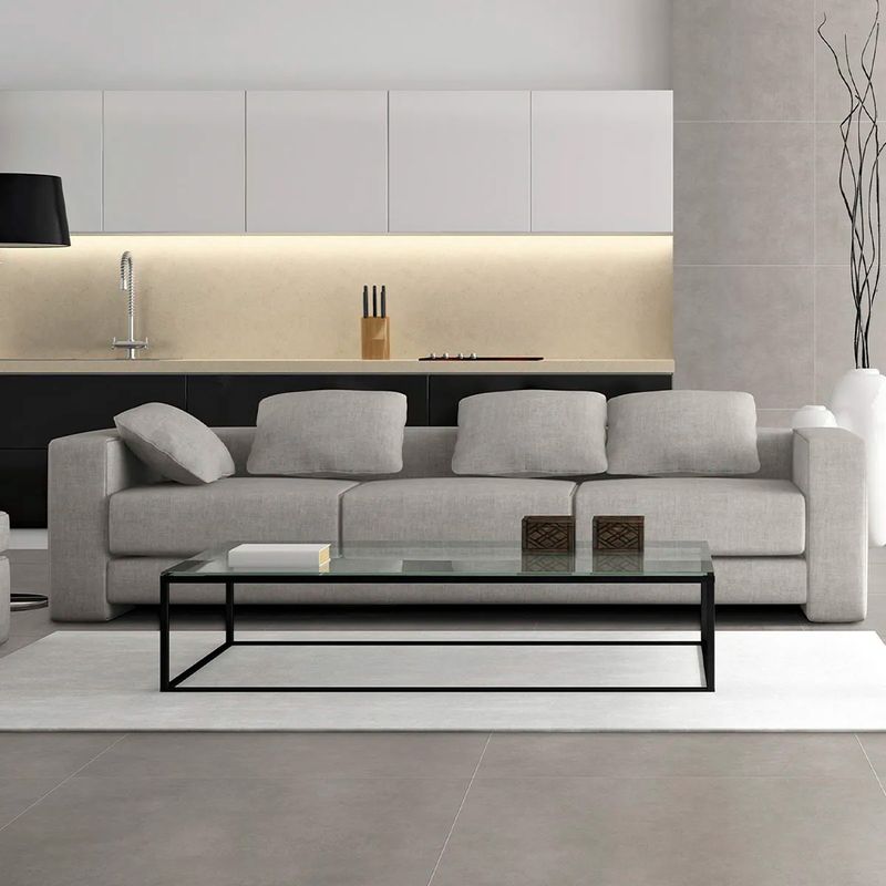 Porcelanato-Acetinado-Cimenticio-90x90cm-Cinza---Portinari-York-Sgr-Esmaltado-Retificado---Portinari---6059800A---Ambientada-Ampla-