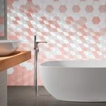 Porcelanato-Monocromatico-Matte-Lux-175x175cm-Rosa---Portinari-Love-Hexa-Pk-Mlx-Esmaltado-Bold---Portinari---6061398A---Ambientada-Ampla-