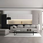 Porcelanato-Acetinado-Cimenticio-60x60cm-Cinza---Portinari-York-Sgr-Esmaltado-Retificado---Portinari---6055990A---Ambientada-Ampla-