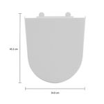 Assento Sanitário Termofixo Slow Close e Easy Clean AP23617 Branco Deca