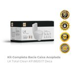 Kit Completo Bacia Caixa Acoplada Lk Total Clean KP882017 Deca