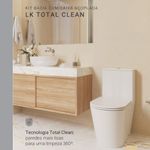 Kit Completo Bacia Caixa Acoplada Lk Total Clean KP882017 Deca