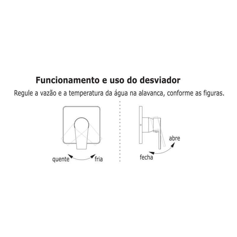 Acabamento Monocomando para Chuveiro Level 4993 C26 Cromado Deca