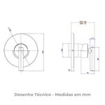 Acabamento Monocomando Chuveiro Beta 4993C109CHU Cromado Deca