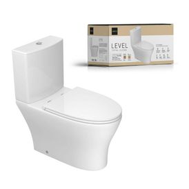 Kit Completo Bacia com Caixa Acoplada Level Total Clean KP.8520.17 Deca