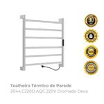 Toalheiro Térmico de Parede 2044C220DAQC 220V Cromado Deca