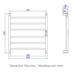 Toalheiro Térmico de Parede 2044C220DAQC 220V Cromado Deca