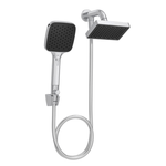 Chuveiro Retangular de Parede 15cm com Desviador Cromado-1762363050254