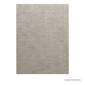 Porcelanato Monocromatico Lux 15x15cm Cinza - Portinari Mood Gr Esmaltado Bold