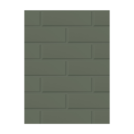 Porcelanato Monocromatico Matte 7,7x24cm Verde - Portinari Frame Gn Esmaltado Bold