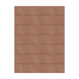 Porcelanato Monocromatico Matte 7,7x24cm Vermelho - Portinari Frame Rd Esmaltado Bold