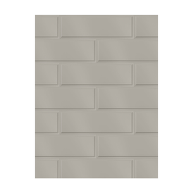 Porcelanato Monocromatico Matte 7,7x24cm Cinza - Portinari Frame Sgr Esmaltado Bold