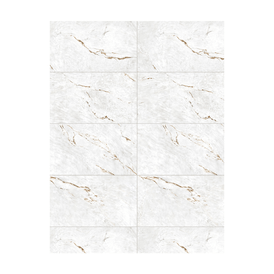 Porcelanato Marmorizado Polido 90x180cm Branco - Portinari Parana Gold Wh Pol Esmaltado Retificado