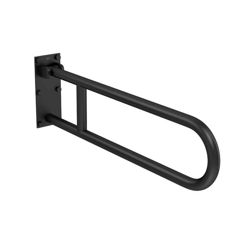 Barra de Apoio Lateral Articulada Conforto 80cm Black Matte -2315.Bl.080.Mt-1771290536094