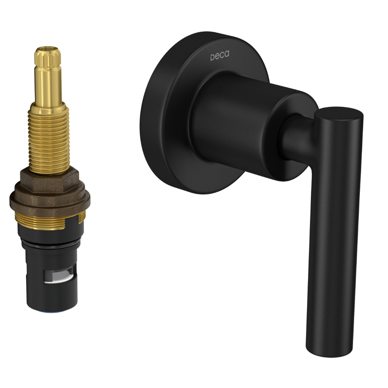 Acabamento para Registro de Pressão 1/2" e 3/4" com Mecanismo 1/2 Volta Black Matte - 4916.Bl109.Pq.Mt-1771290820673