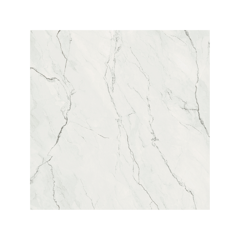 Porcelanato Marmorizado Acetinado 160x160cm Branco - Portinari Luce Di Luna Serena Wh Act Esmaltado Retificado - 6063332a-1772039252679