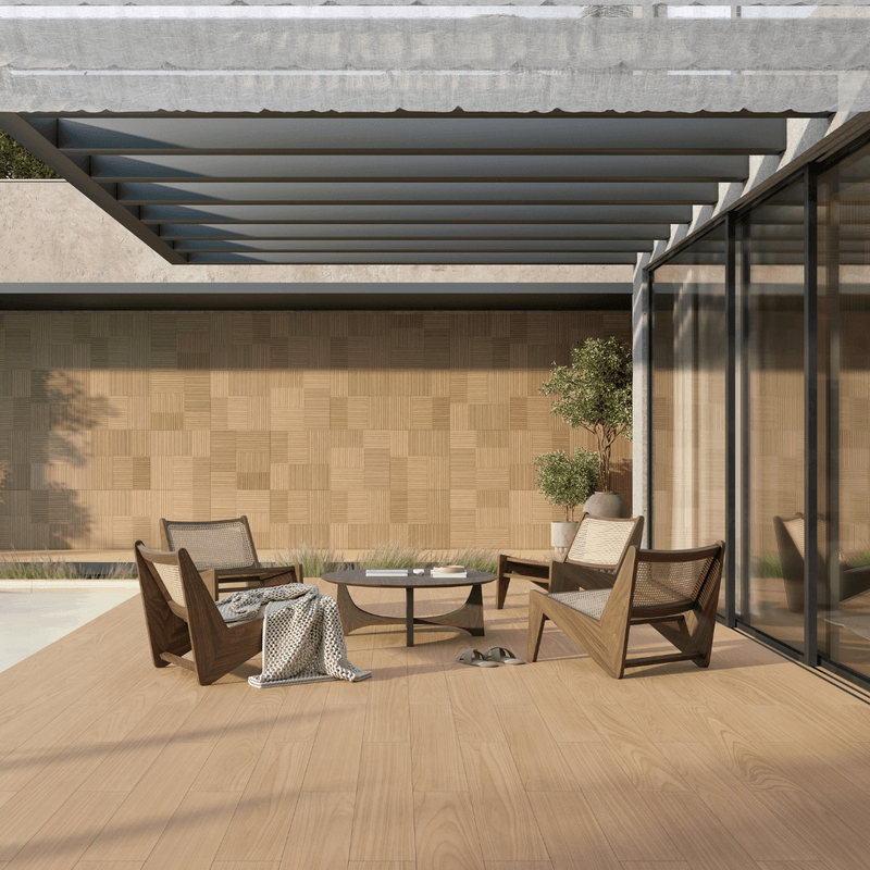 Porcelanato Amadeirado Matte 60x60cm Multicolor - Portinari Tauari Decor Mix Matte Esmalatado Retificado - 6063250a-1772040143382