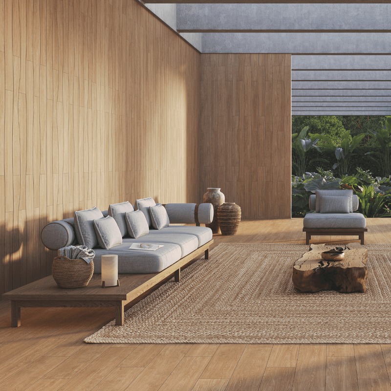 Porcelanato Amadeirado Natural 152x96cm Bege - Portinari Kit Carvalho Essencial Be Nat Esmaltado Retificado - 6063320a-1772064139671