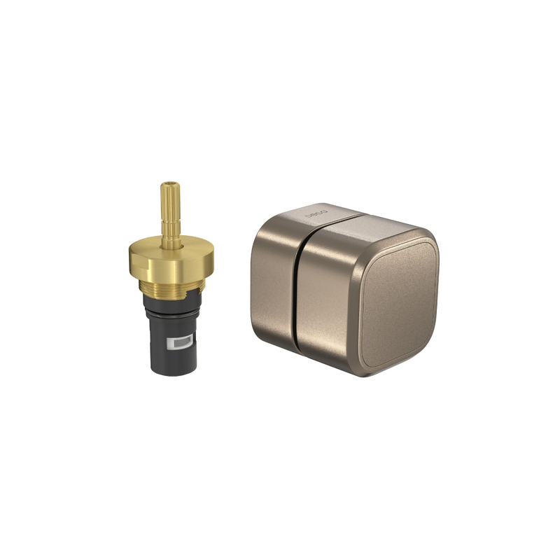 Acabamento para Registro de Pressão 1/2" e 3/4" com Mecanismo 1/2 Volta Quadrado Corten - 4916.Ct105.Pq.Mt-1773233546516