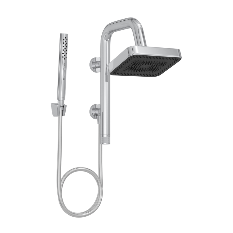Chuveiro com Desviador e Ducha Manual 20x16cm  Select Eco Cromado - 1933.C.Des-1771289828022